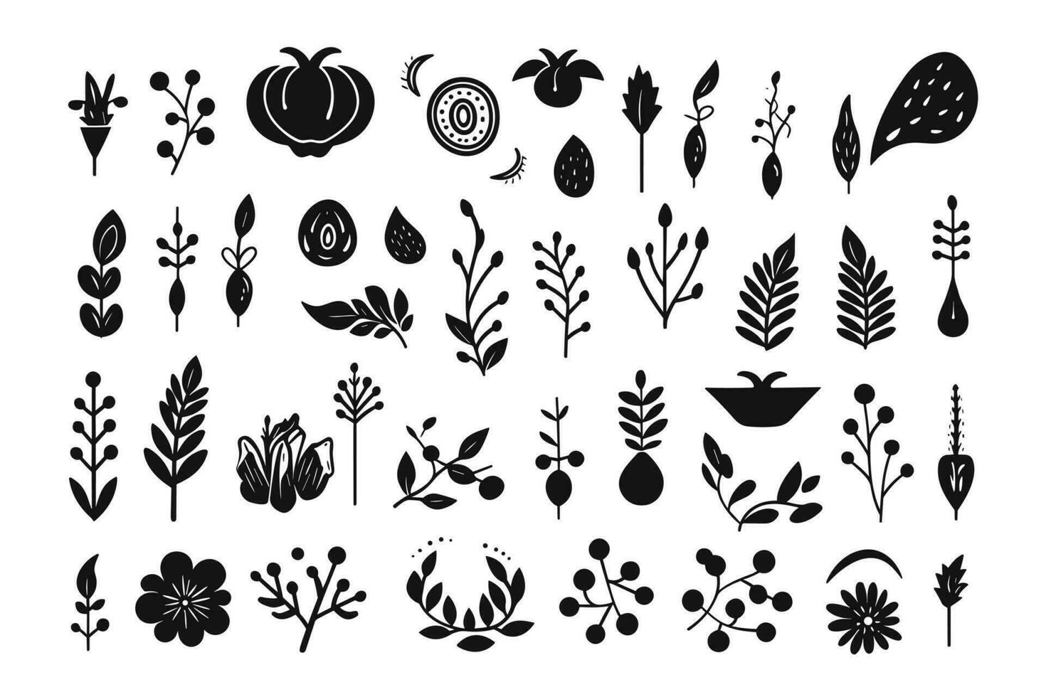 vintage vector elements set good for greeting cards, wedding invitations, restaurant menu and other graphic design works