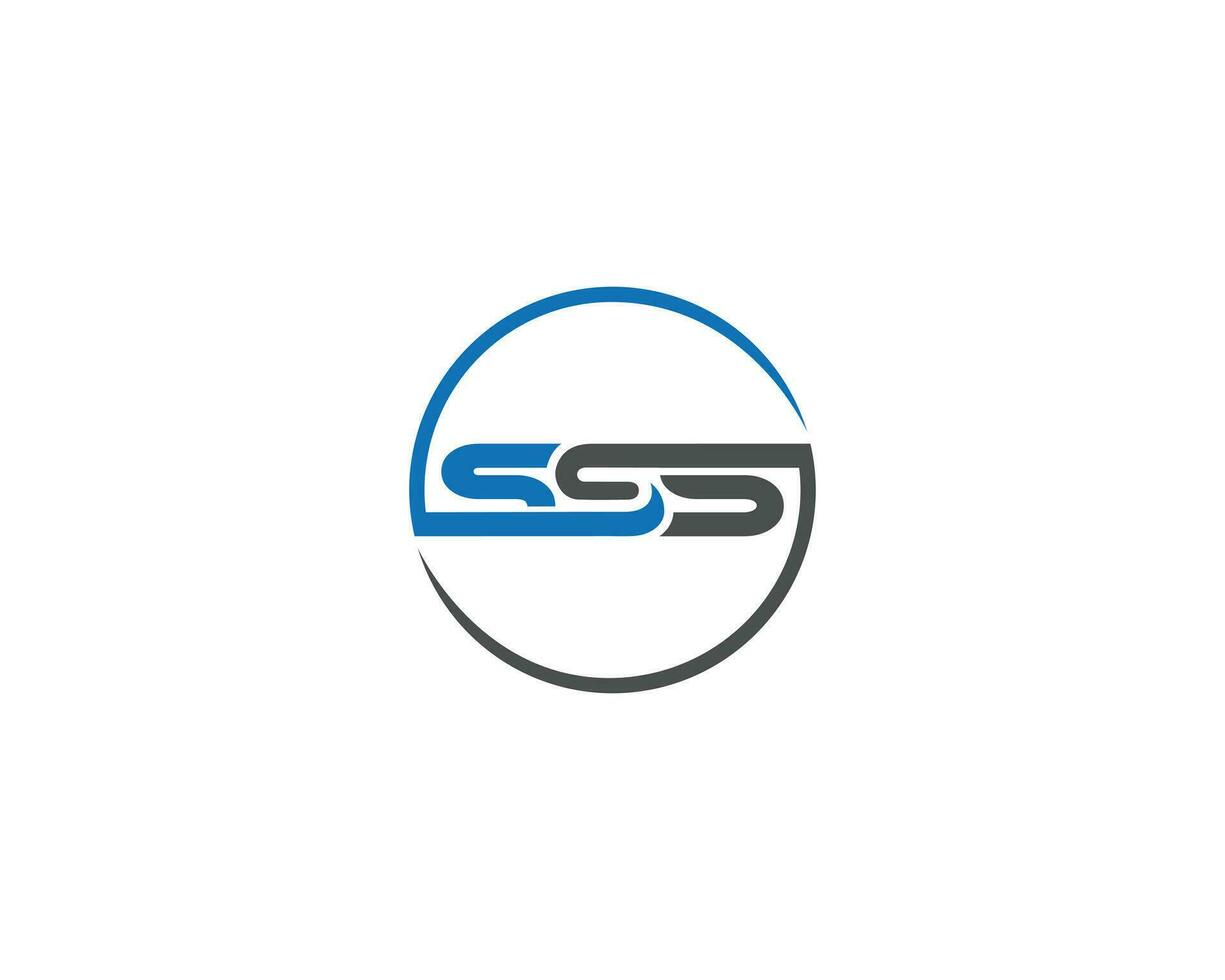 Initials Letter SSS Logo Icon Design Premium Vector Concept.