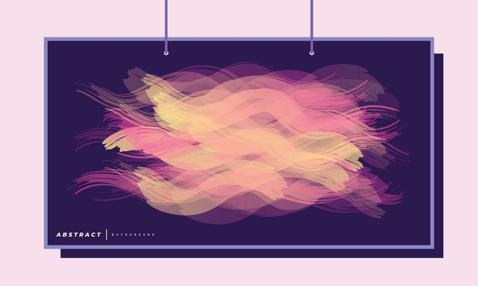 Abstract paint brush layer background template copy space. Brush stroke backdrop design for poster, banner, landing page, wallpaper, magazine, or cover. vector
