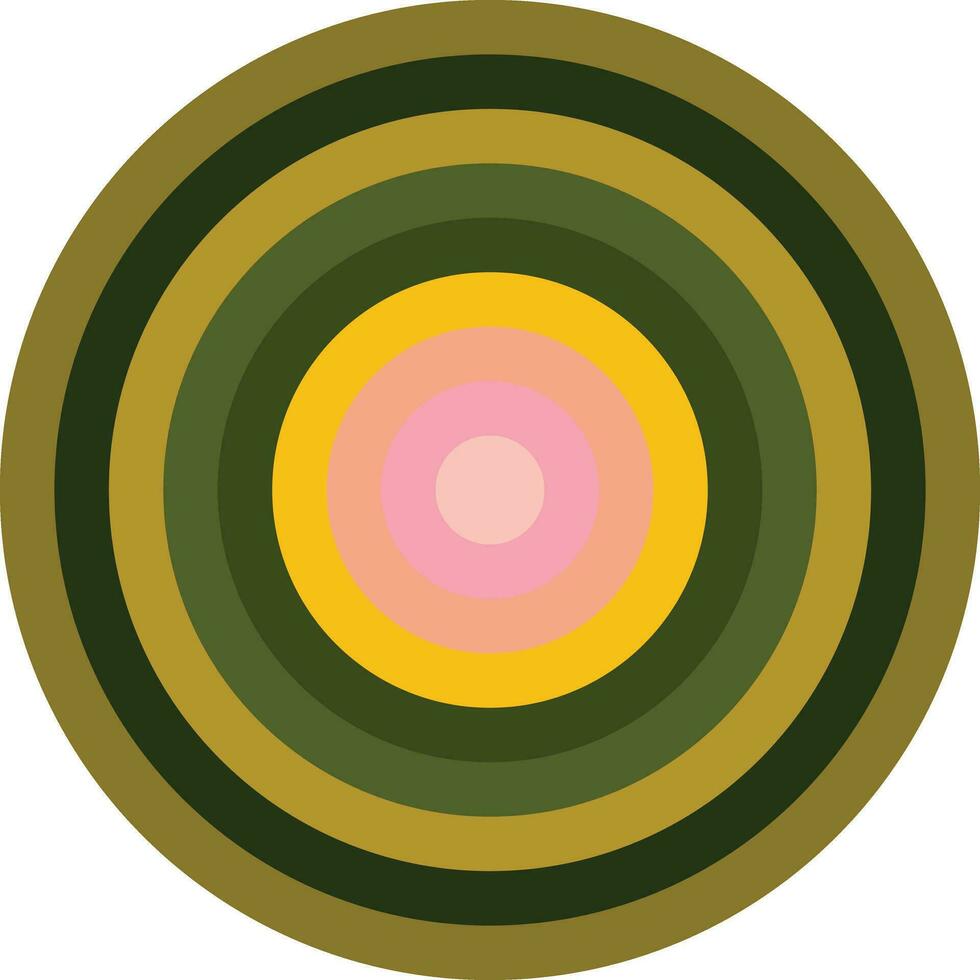 circulo con color conjunto en blanco antecedentes. esfera modelo con paleta como Moda impresión diseño elemento. vector. vector