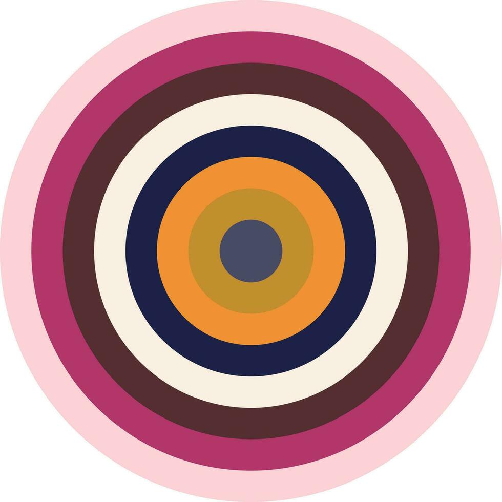 circulo con púrpura, rosa, amarillo color conjunto en blanco antecedentes. esfera modelo con paleta como Moda impresión diseño elemento. vector. vector