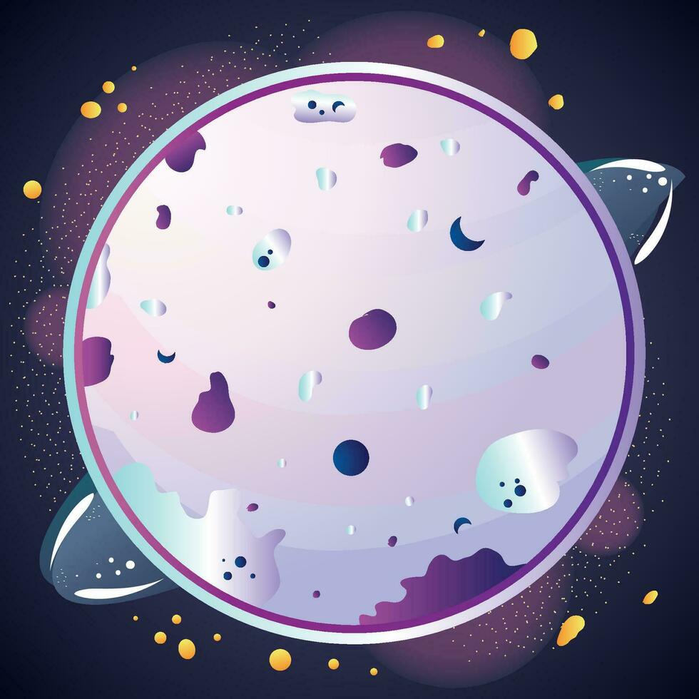 Isolated abstract plantet Cosmic star Vector illustration