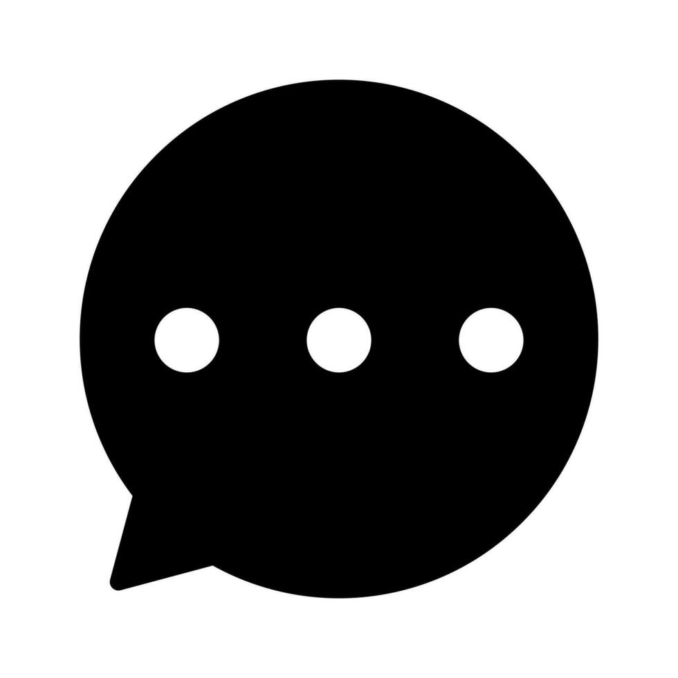 Speech bubble icon, isolated on white background vector