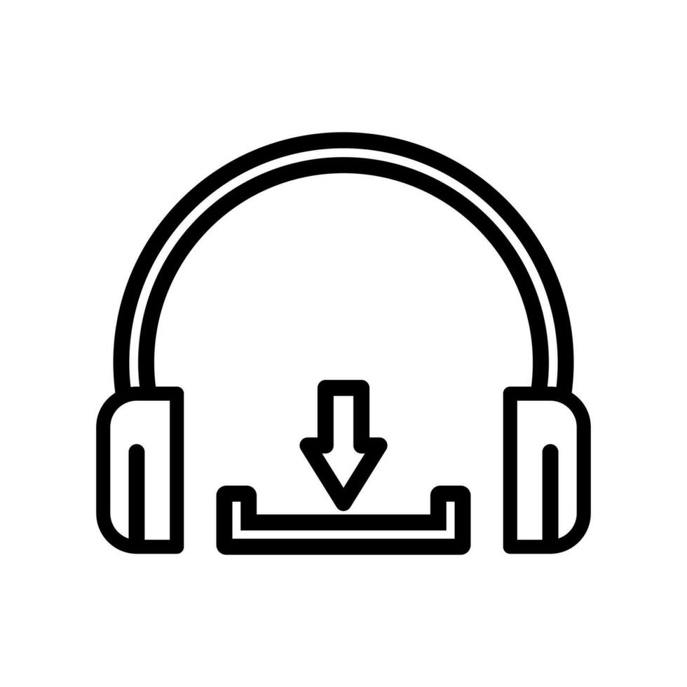 music download icon for web and mobile,isolate on white background vector