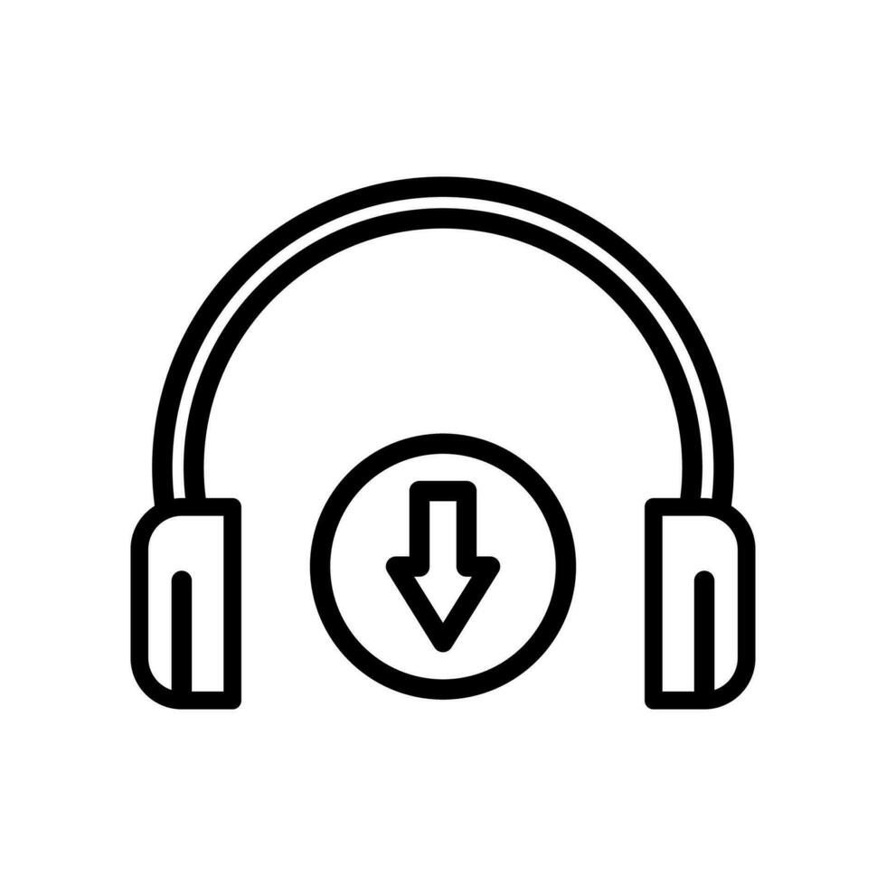 music download icon for web and mobile,isolate on white background vector