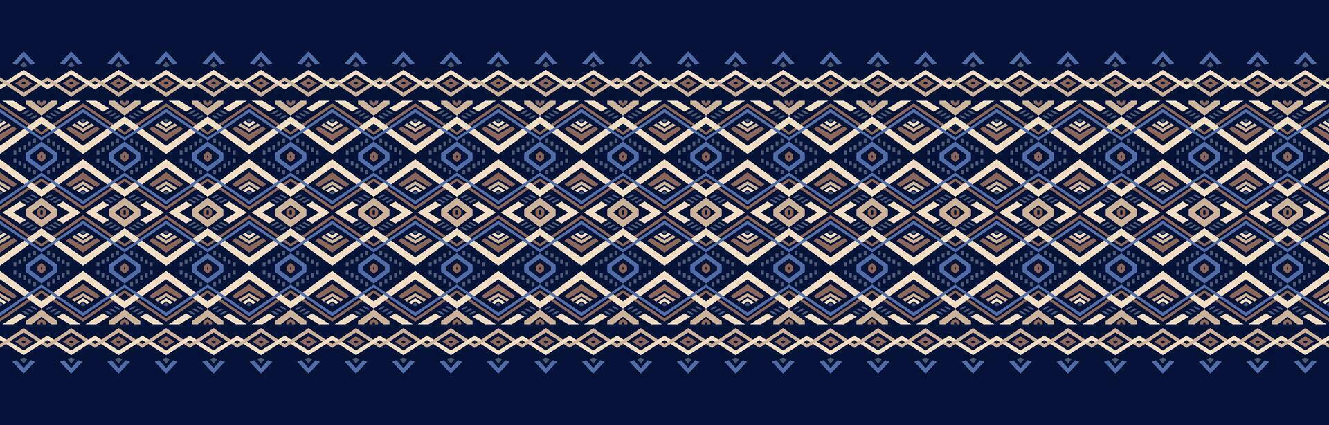 étnico resumen ikat Arte. sin costura modelo en tribal, gente bordado, y mexicano estilo. azteca geométrico Arte ornamento impresión. diseño para alfombra, fondo de pantalla, ropa, envase, tela, cubrir, textil. vector