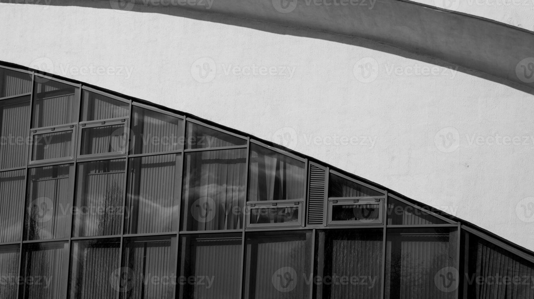 Modern architecture in the style of brutalism. photo