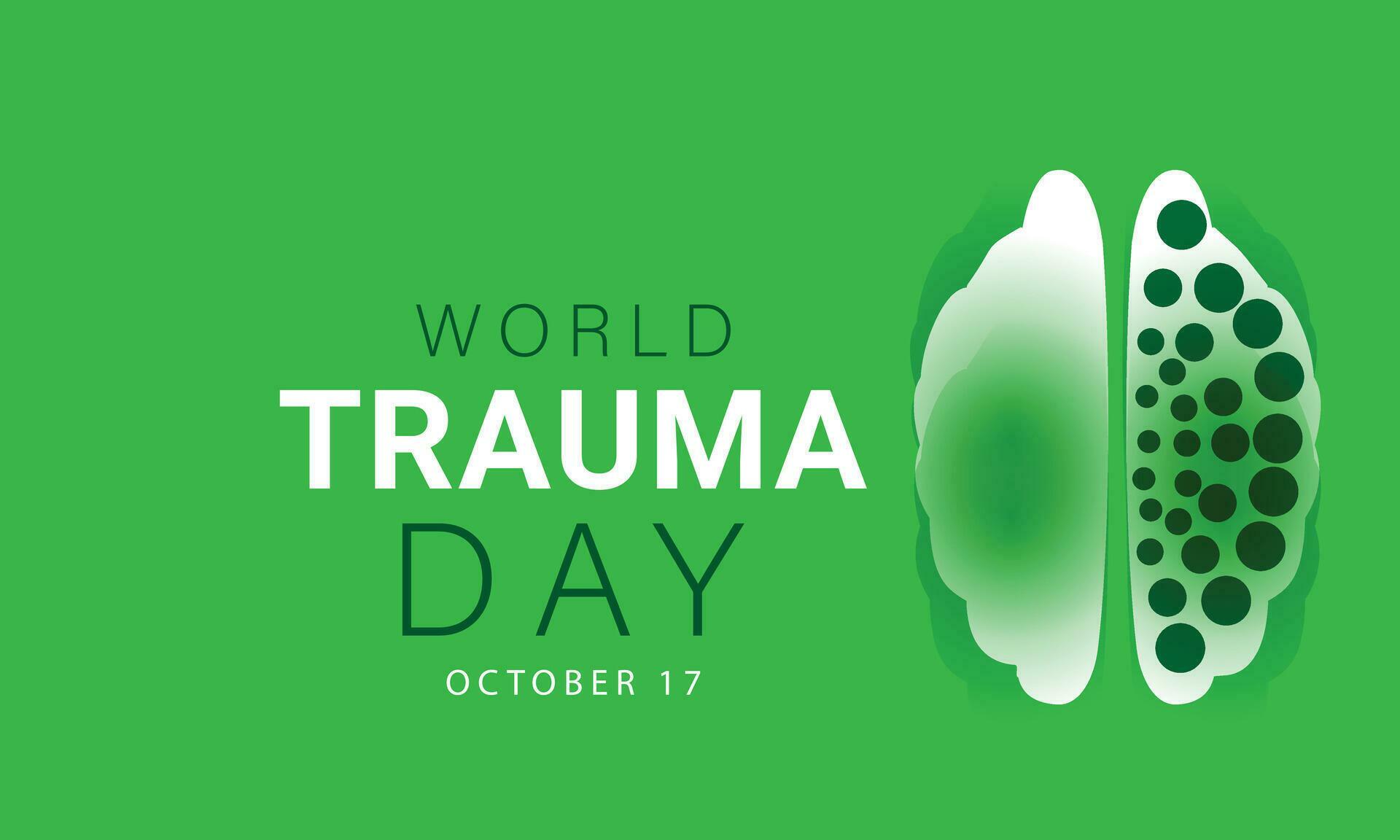 World Trauma day. background, banner, card, poster, template. Vector