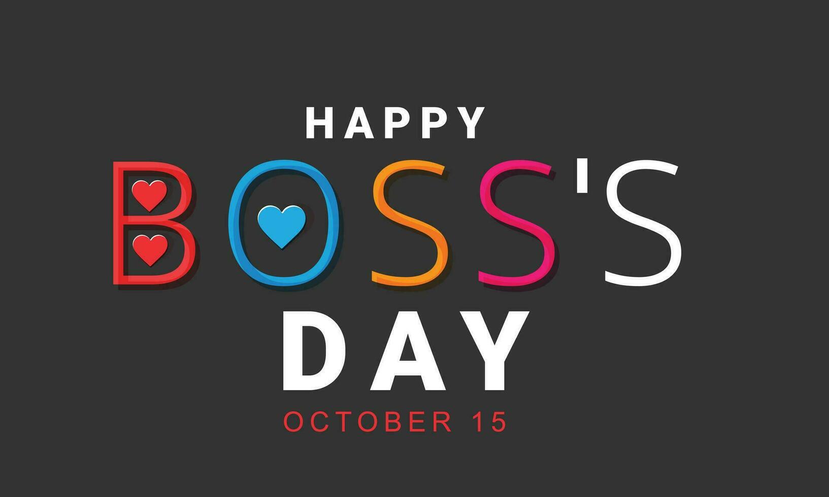 National Boss's Day. background, banner, card, poster, template. Vector