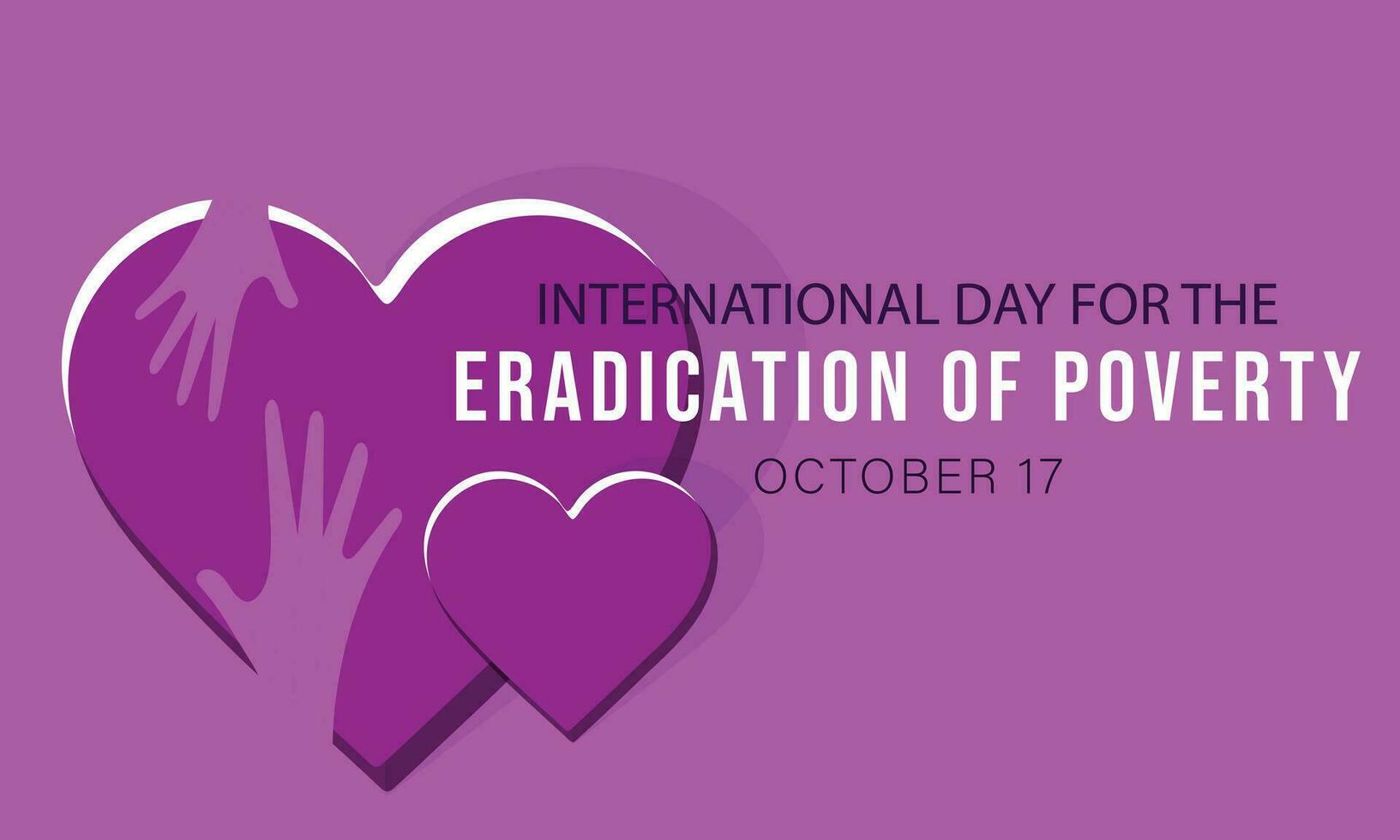 international day for the eradication of poverty. background, banner, card, poster, template. Vector illustration.