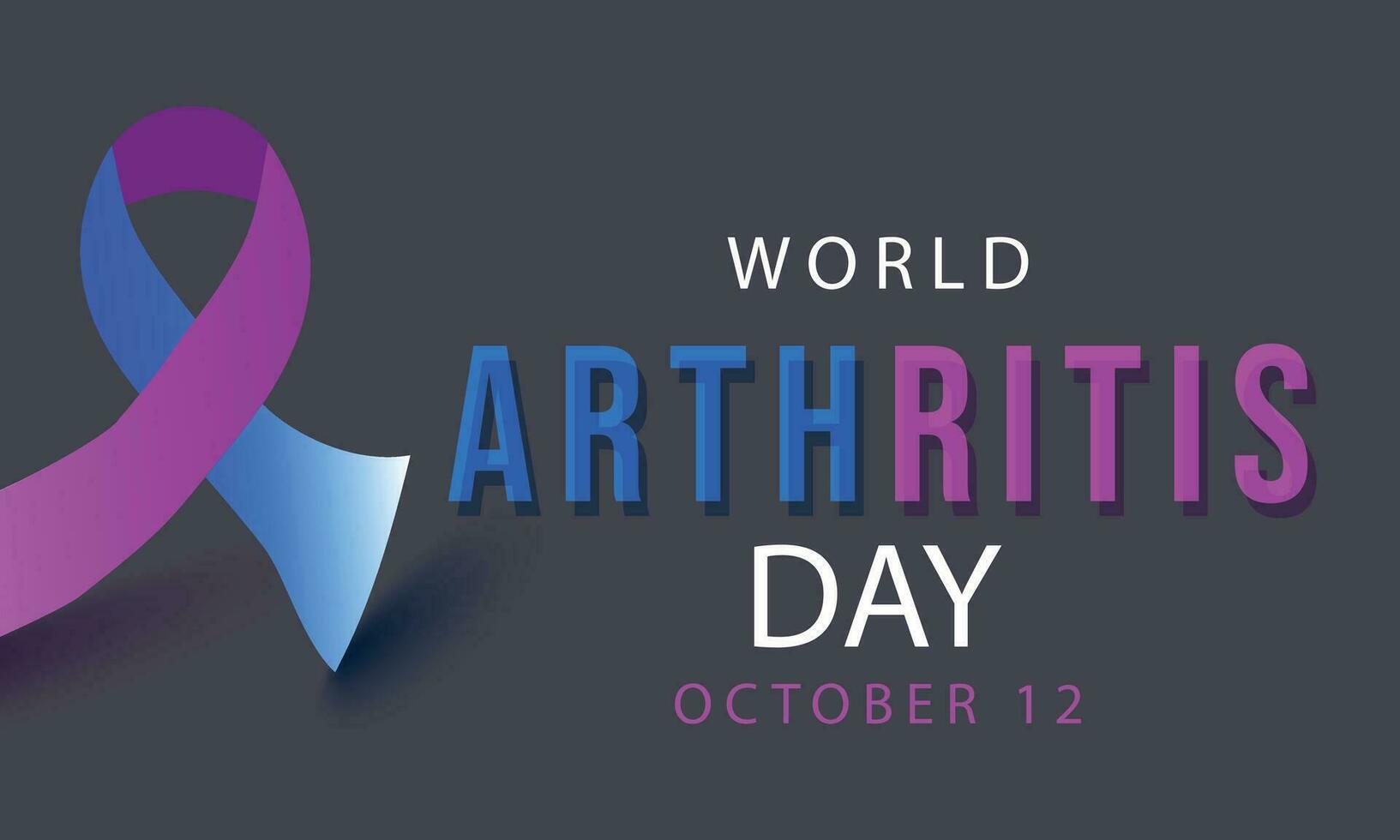 World Arthritis day. background, banner, card, poster, template. Vector illustration.