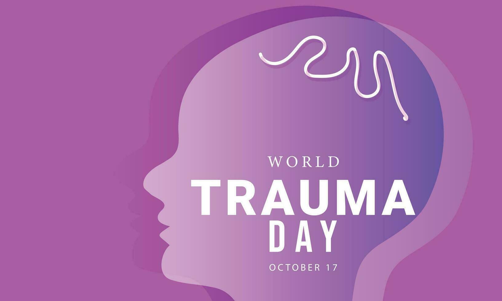 World Trauma day. background, banner, card, poster, template. Vector