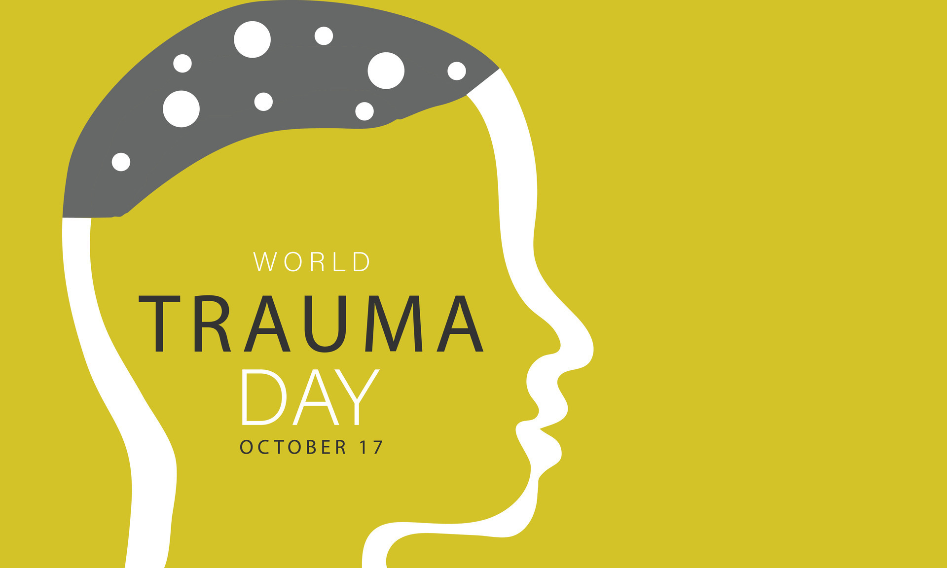 World Trauma day. background, banner, card, poster, template. Vector