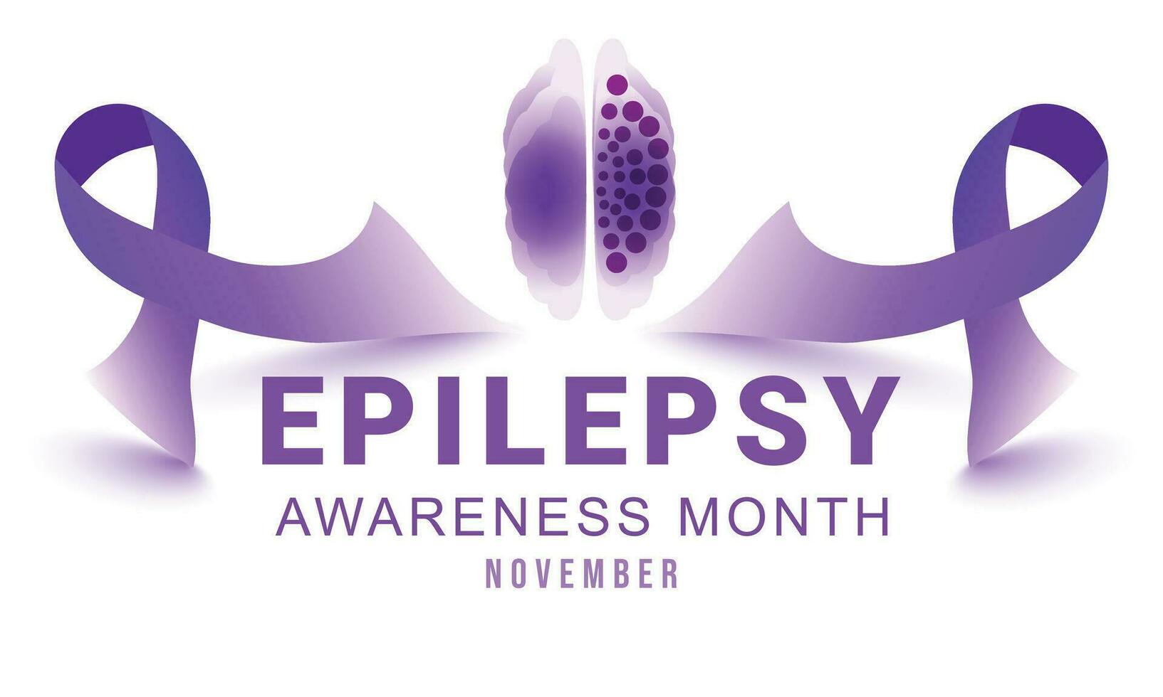 Epilepsy awareness month. background, banner, card, poster, template. Vector illustration.