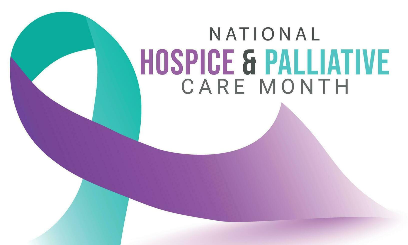 National Hospice and Palliative care month. background, banner, card, poster, template. Vector illustration.