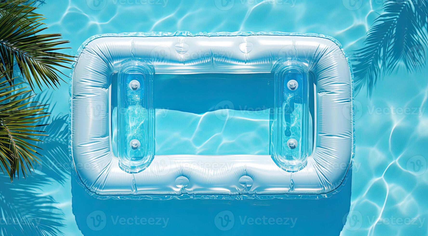 top view of the inflatable mattress. photo