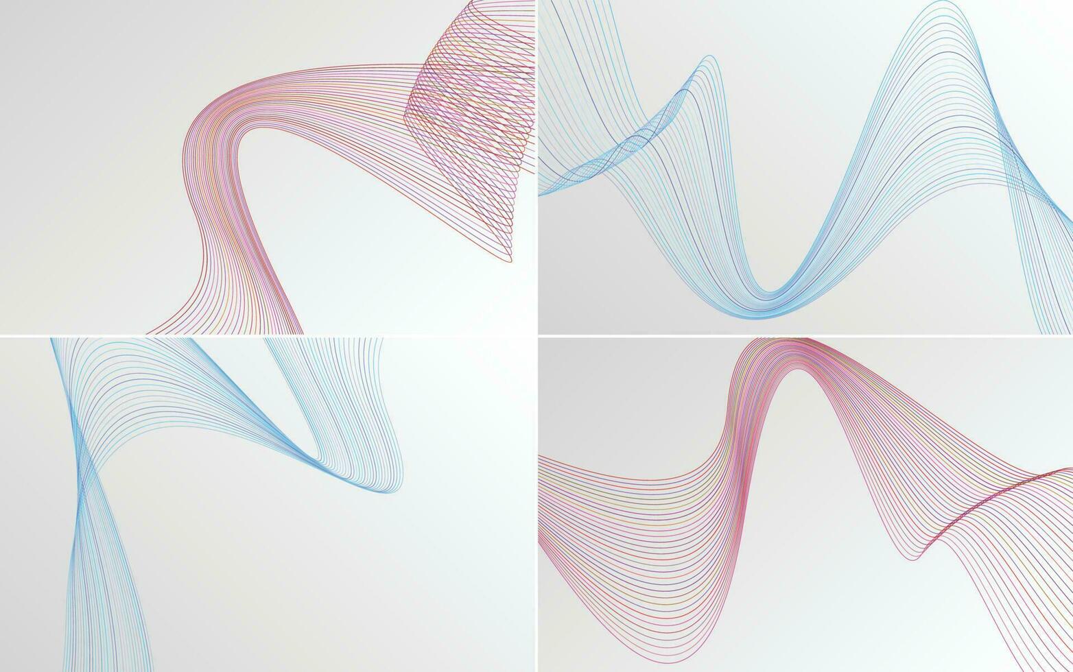 modern wave curve abstract presentation background Pack vector