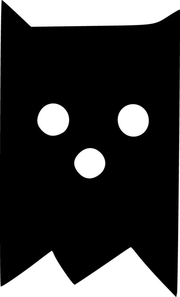 black monster cartoon vector
