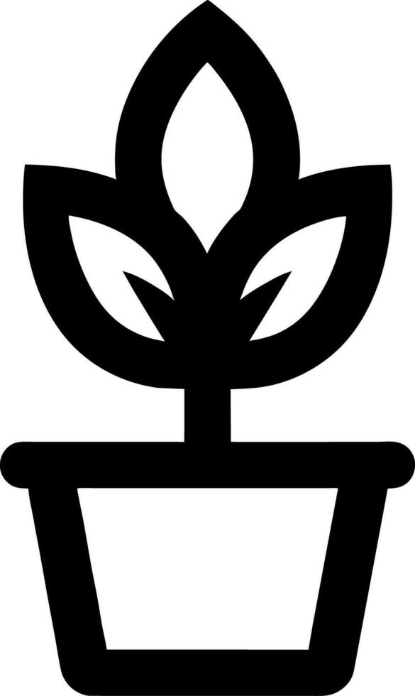 vector illustration of plant icon