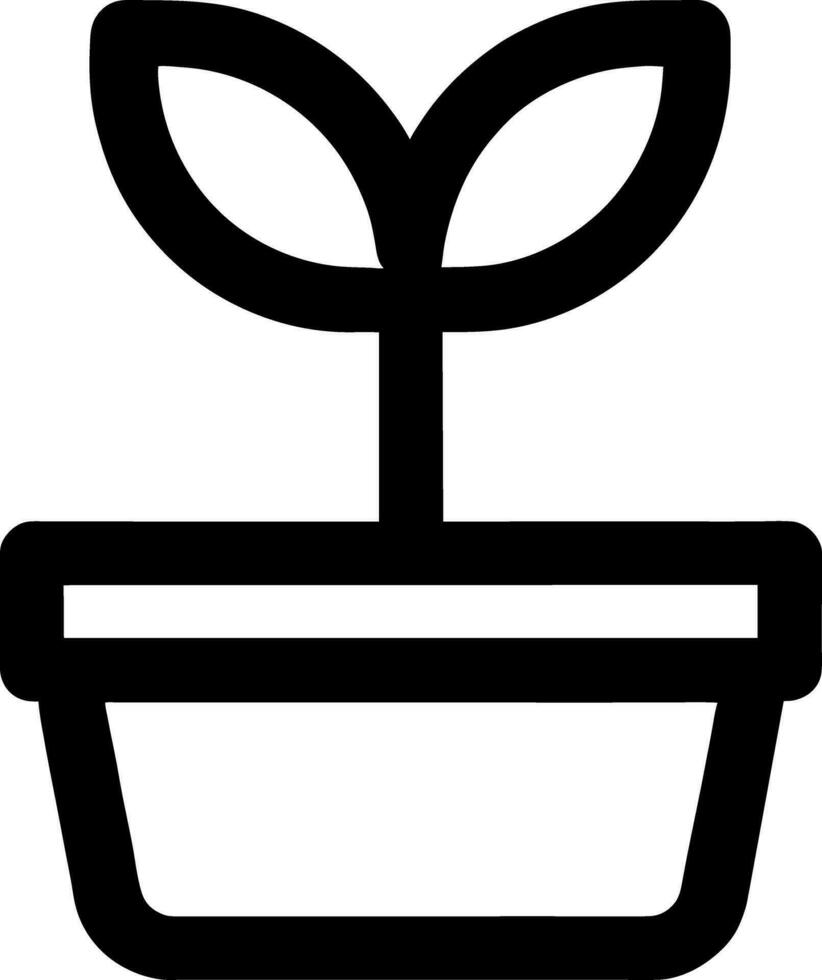 vector illustration of plant icon