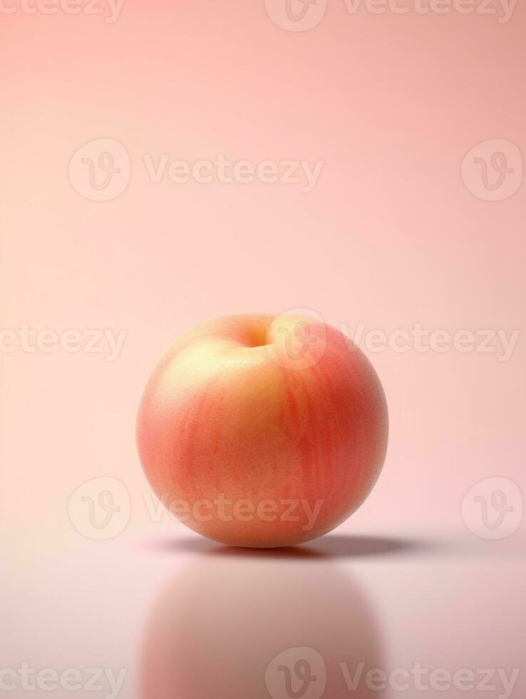 Peach fruit background. AI Generated photo