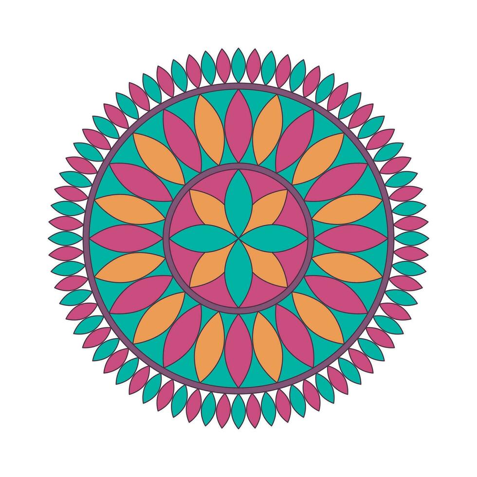 Colorful mandalas for coloring book decorative round ornaments. vector