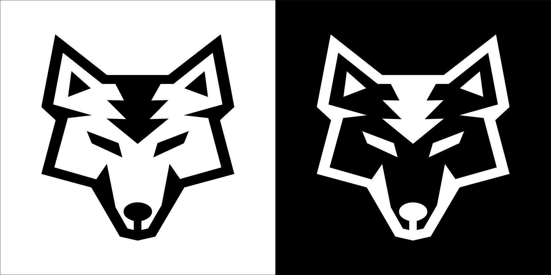 illustration, vector graphic of wolves icon