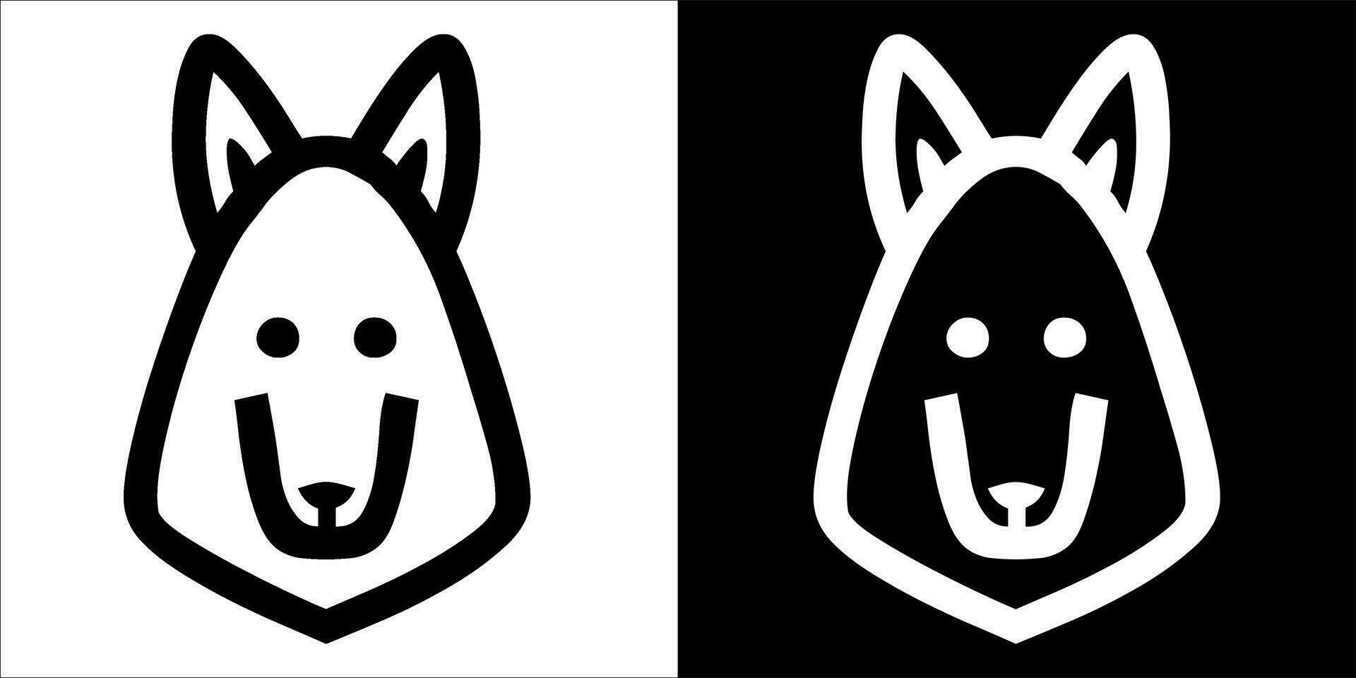 illustration, vector graphic of wolves icon