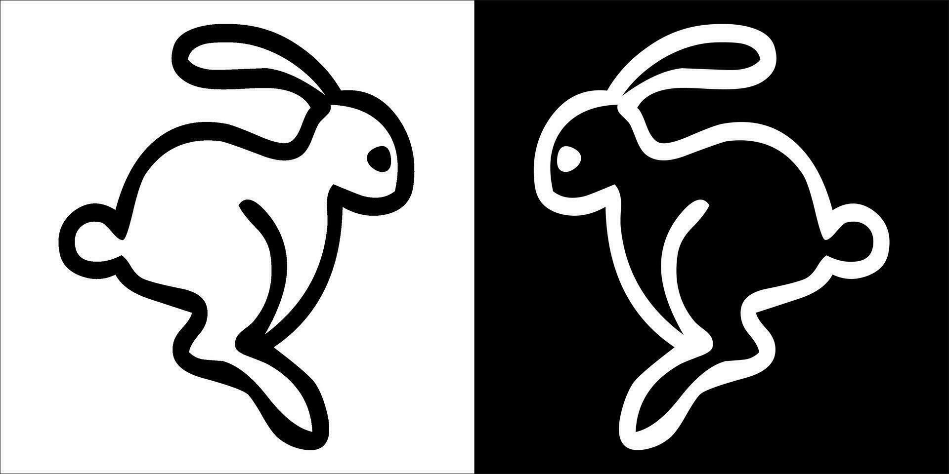 illustration, vector graphic of rabbit icon