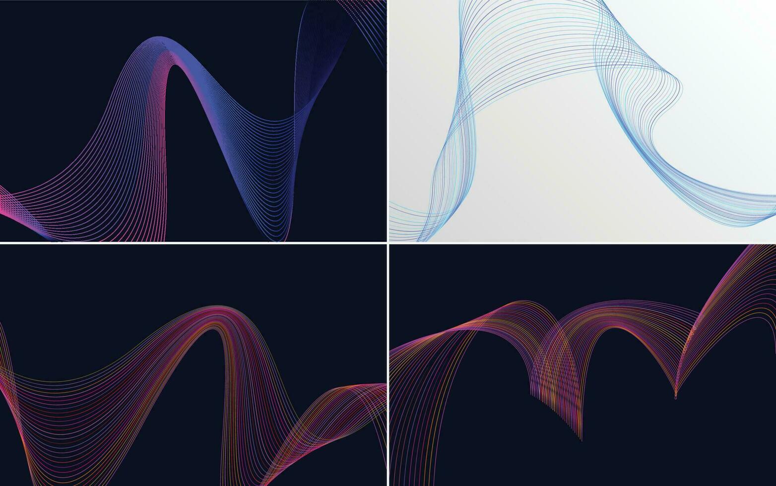 modern wave curve abstract presentation background Pack vector
