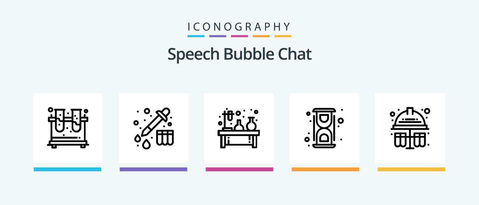 Chat Line 5 Icon Pack Including . messages. message. Creative Icons Design vector