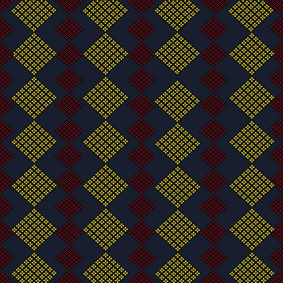 ikat ethnic seamless pattern. abstract ogee textured vector