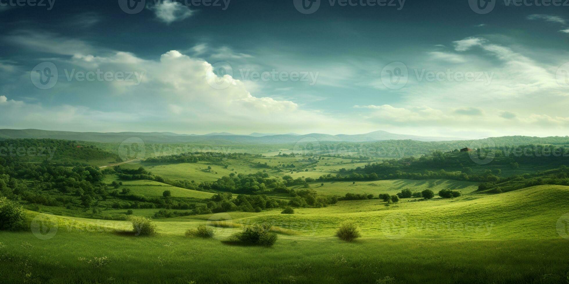 Breathtaking landscape copy space background. AI Generated photo