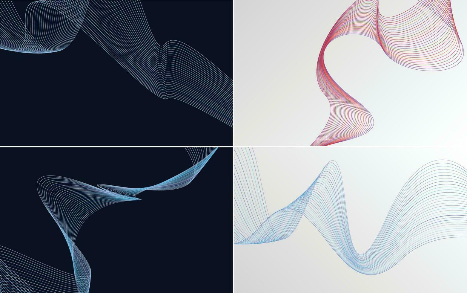 modern wave curve abstract presentation background Pack vector