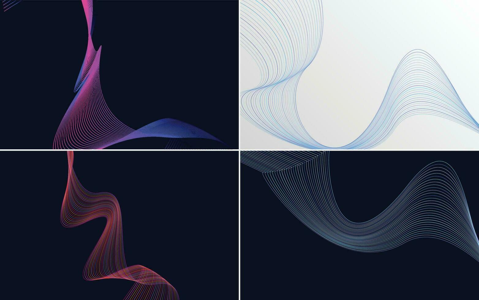 modern wave curve abstract presentation background Pack vector