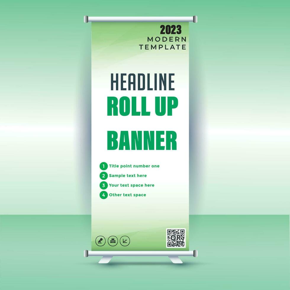 Business Roll Up Banner.Banner Template, Abstract Background vector, flyer, presentation, leaflet, j-flag, x-stand, x-banner, exhibition display,Vertical Banner Design Signboard Advertising vector