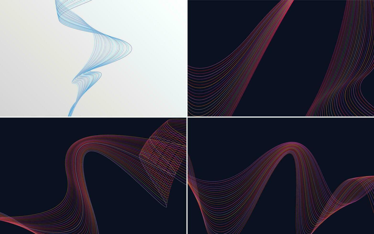 modern wave curve abstract presentation background Pack vector