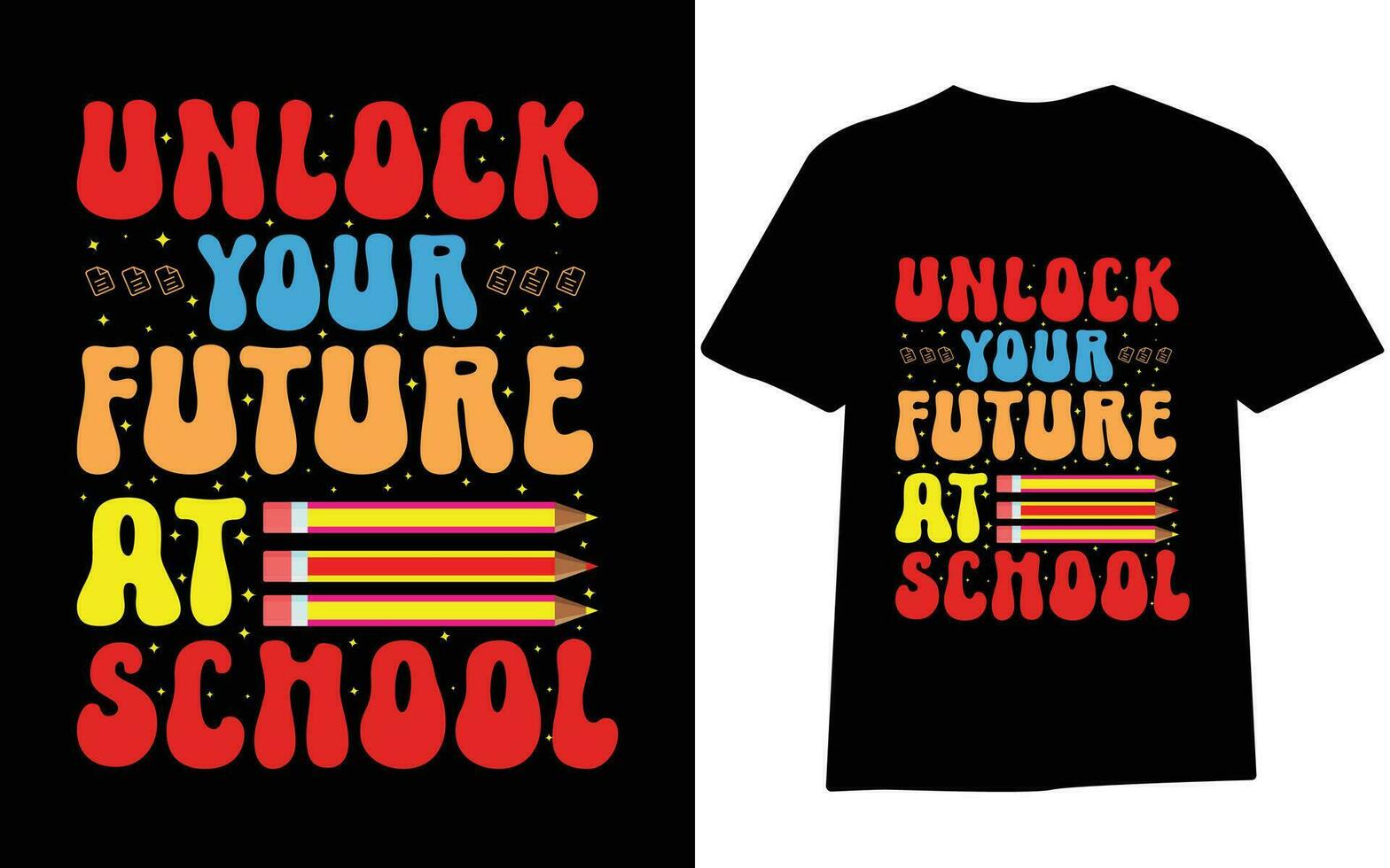 Back to school t-shirt design, first day at school , hundred days of School, typography t-shirt design for kids. vector