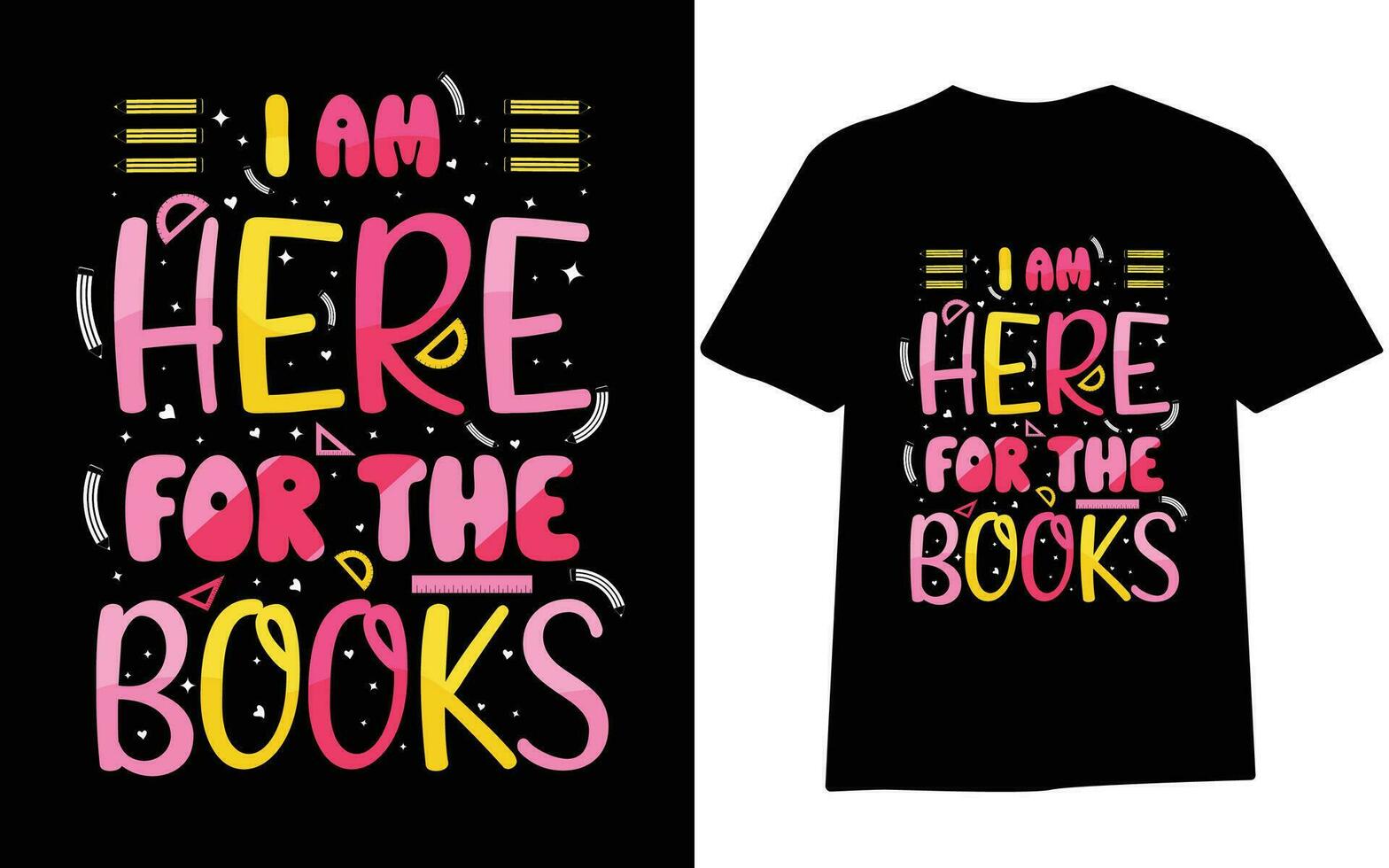 Back to school t-shirt design, first day at school , hundred days of School, typography t-shirt design for kids. vector