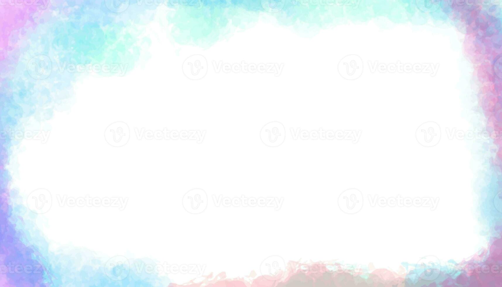 Vector rainbow color abstract watercolor stain texture background photo