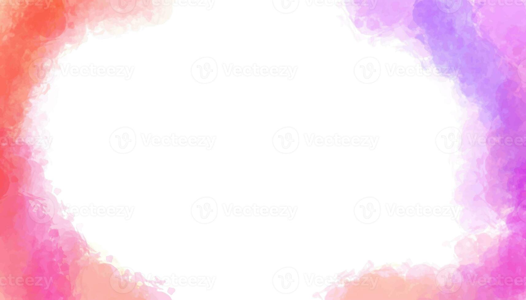 Vector rainbow color abstract watercolor stain texture background photo