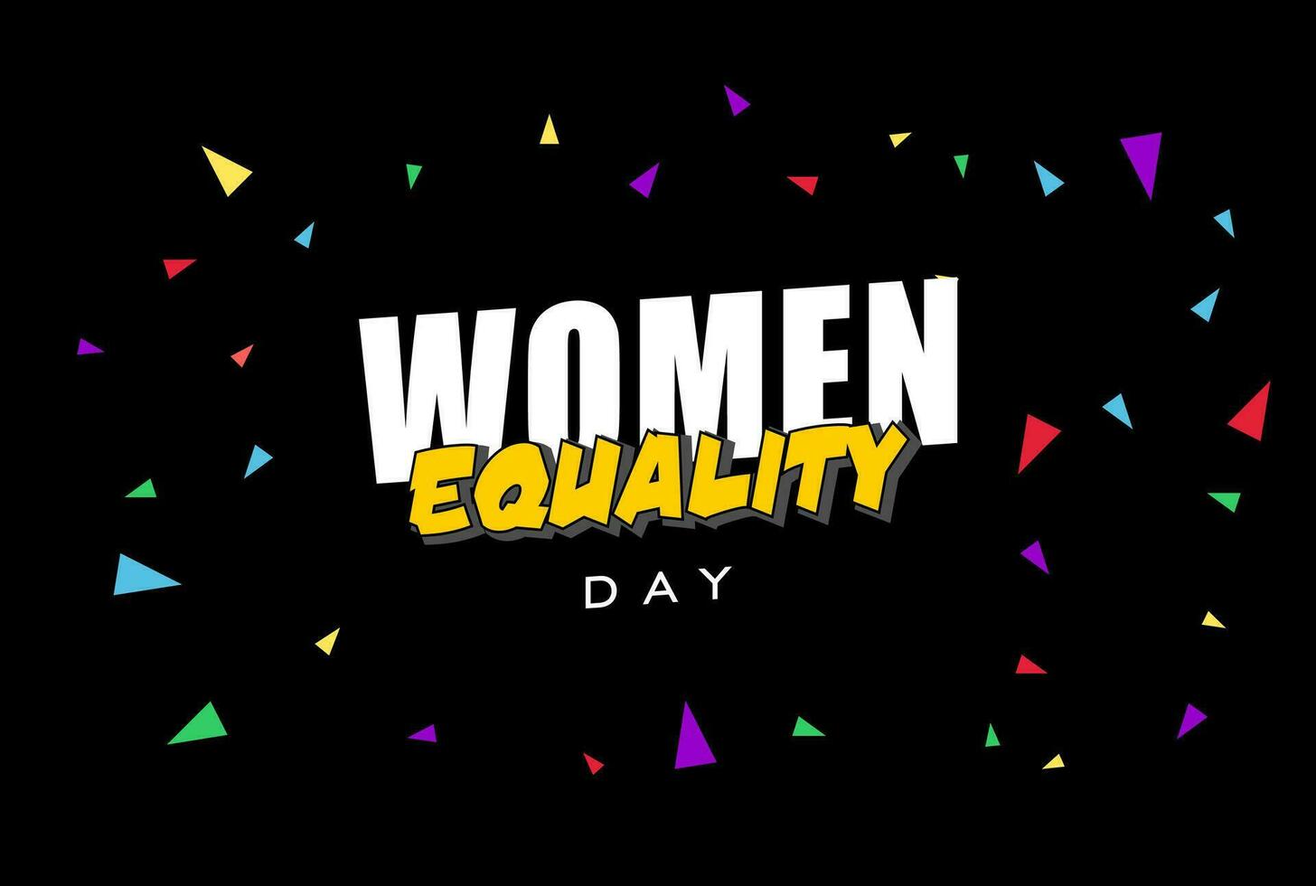 Women's Equality Day, background template Holiday concept vector