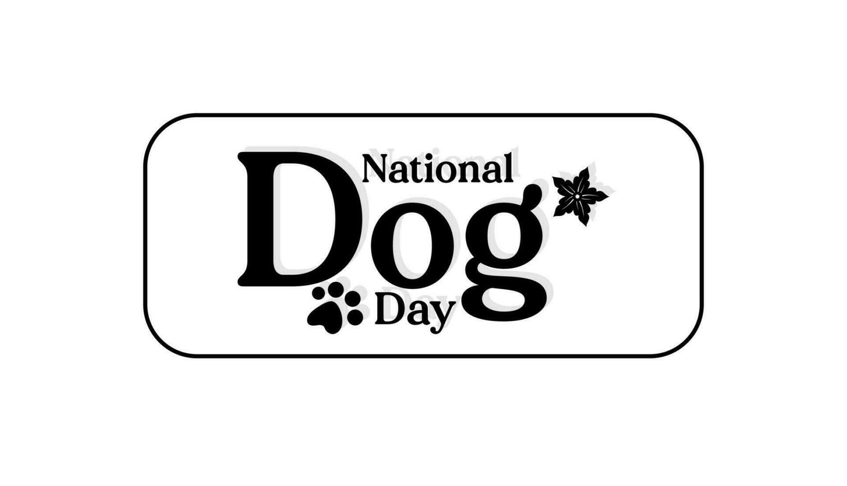 National Dog Day background template Holiday concept 26187484 Vector
