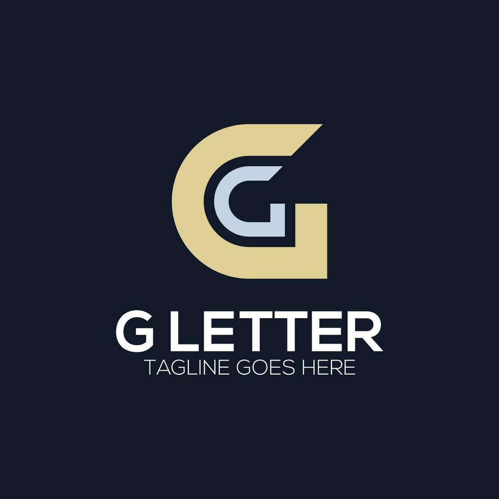 Luxury initial letter G logo illustration for your company vector