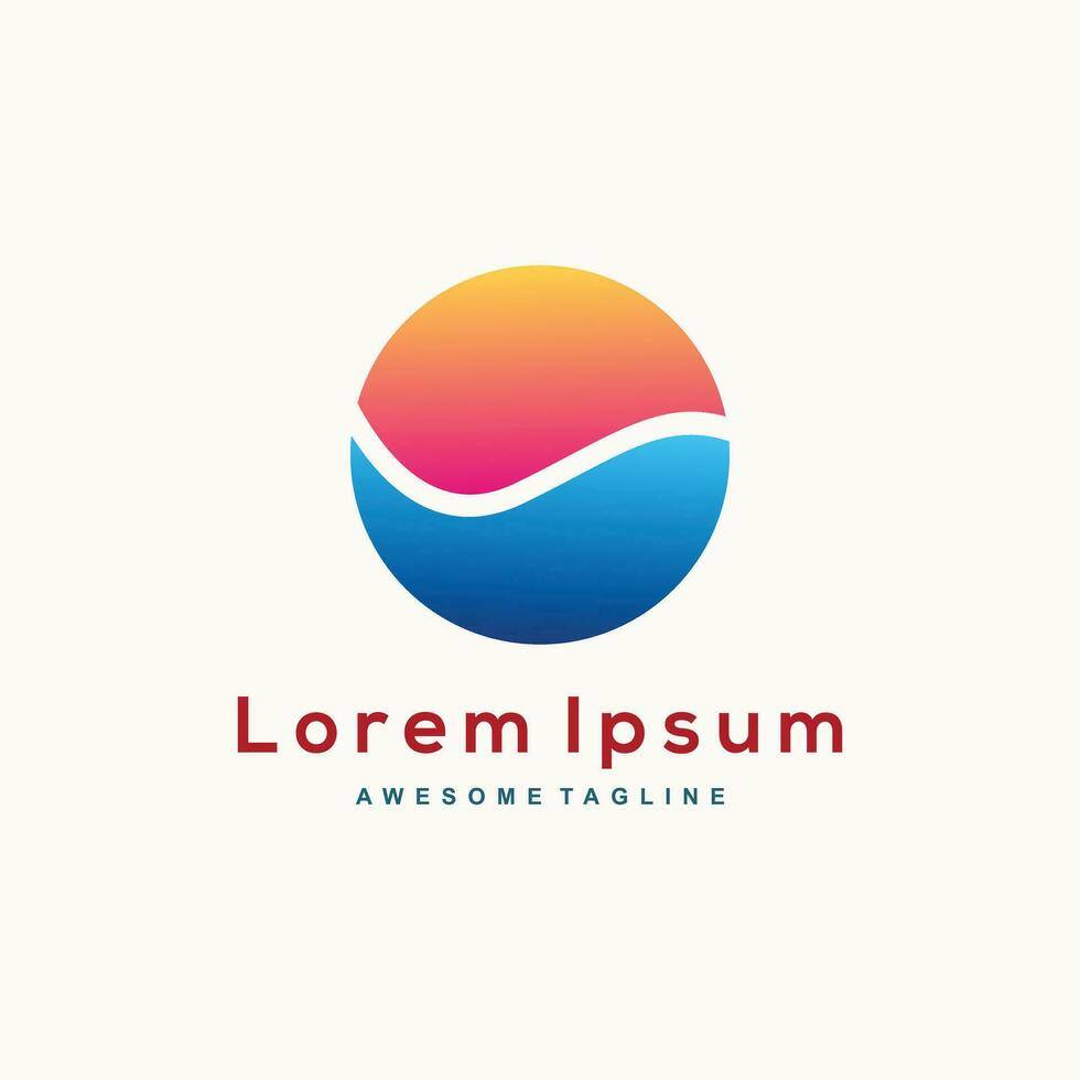 Logo company template design vector