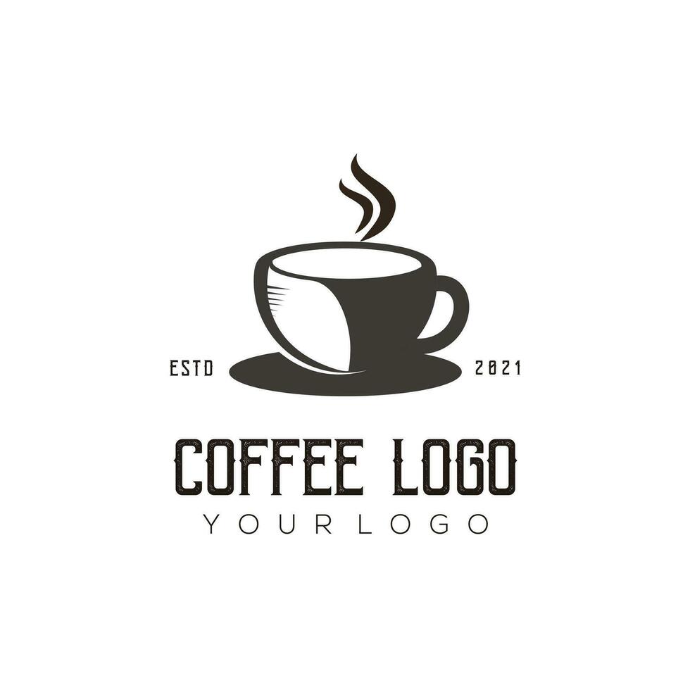 Coffee logo template vector