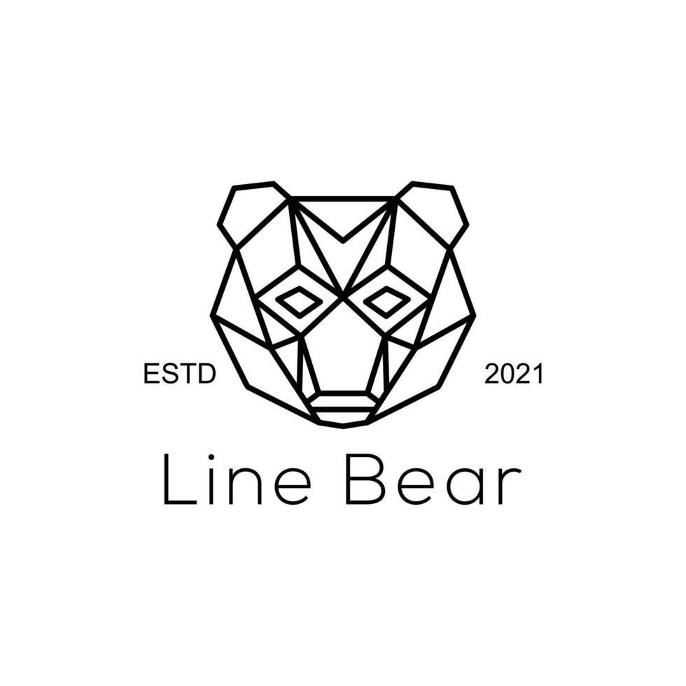 Bear Silhouette logo vector