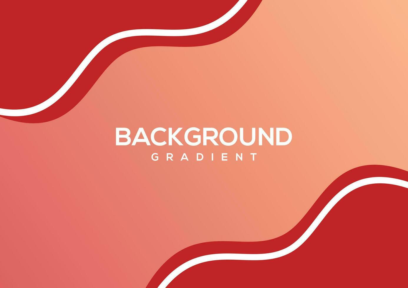 Modern wave banner red background vector
