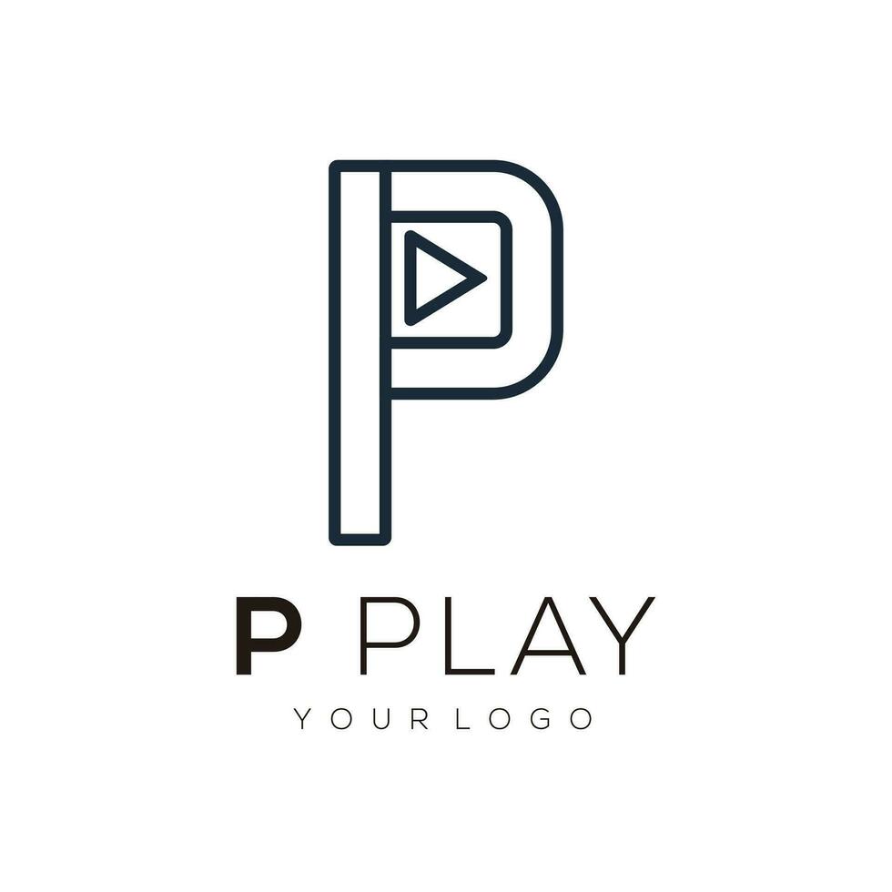 Play logo design vector