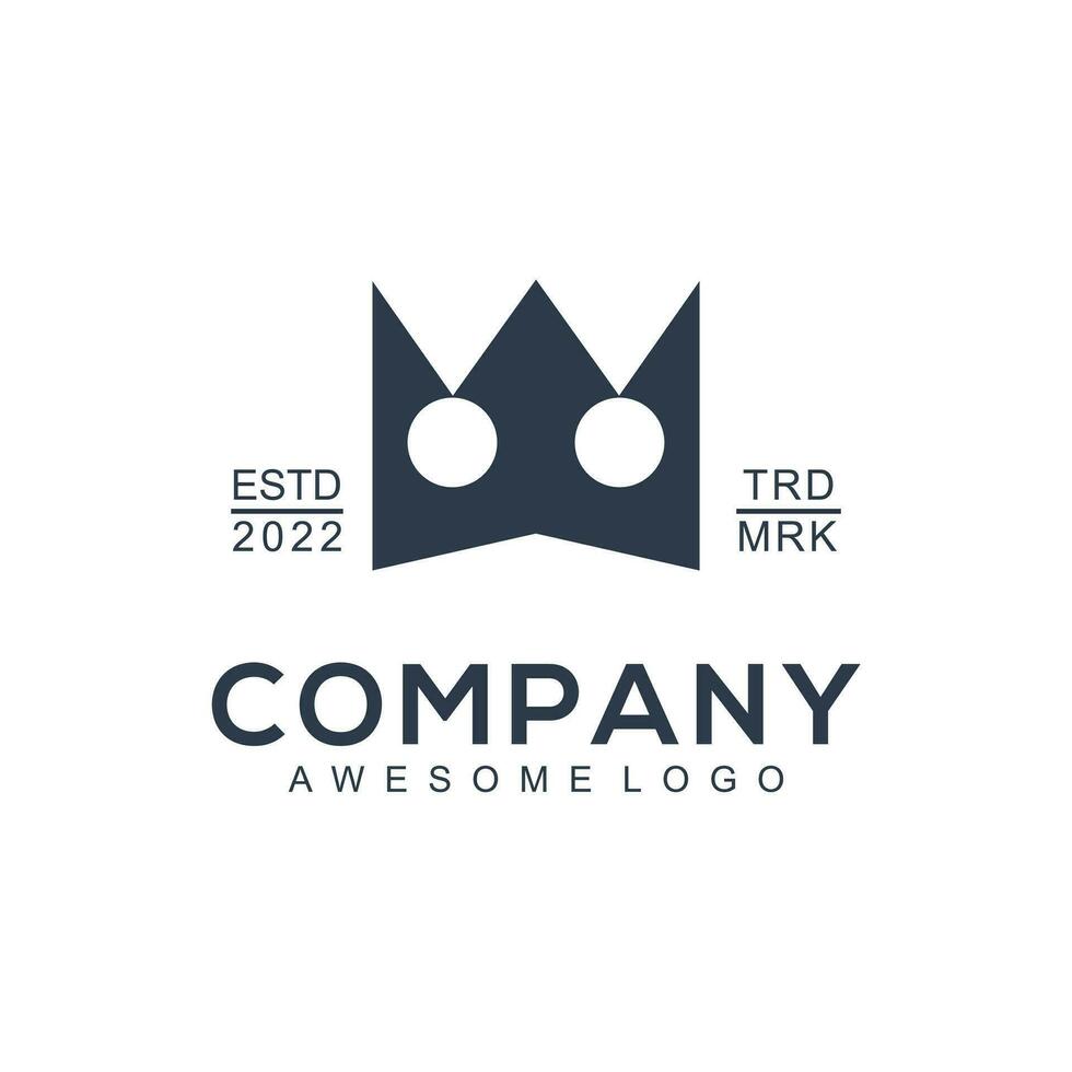 Crown Silhouette logo vector